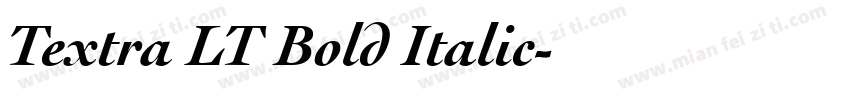 Textra LT Bold Italic字体转换